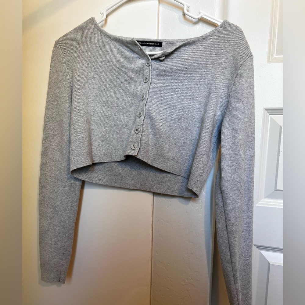 Brandy Melville button up sweater